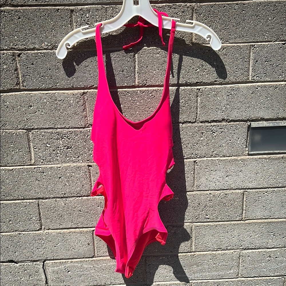 Aerie Bright Pink One-Piece Swimsuit